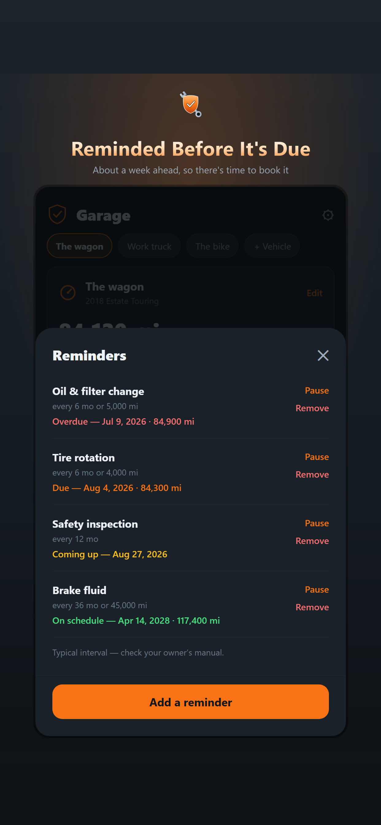 Car Maintenance Tracker: Log screenshot 4