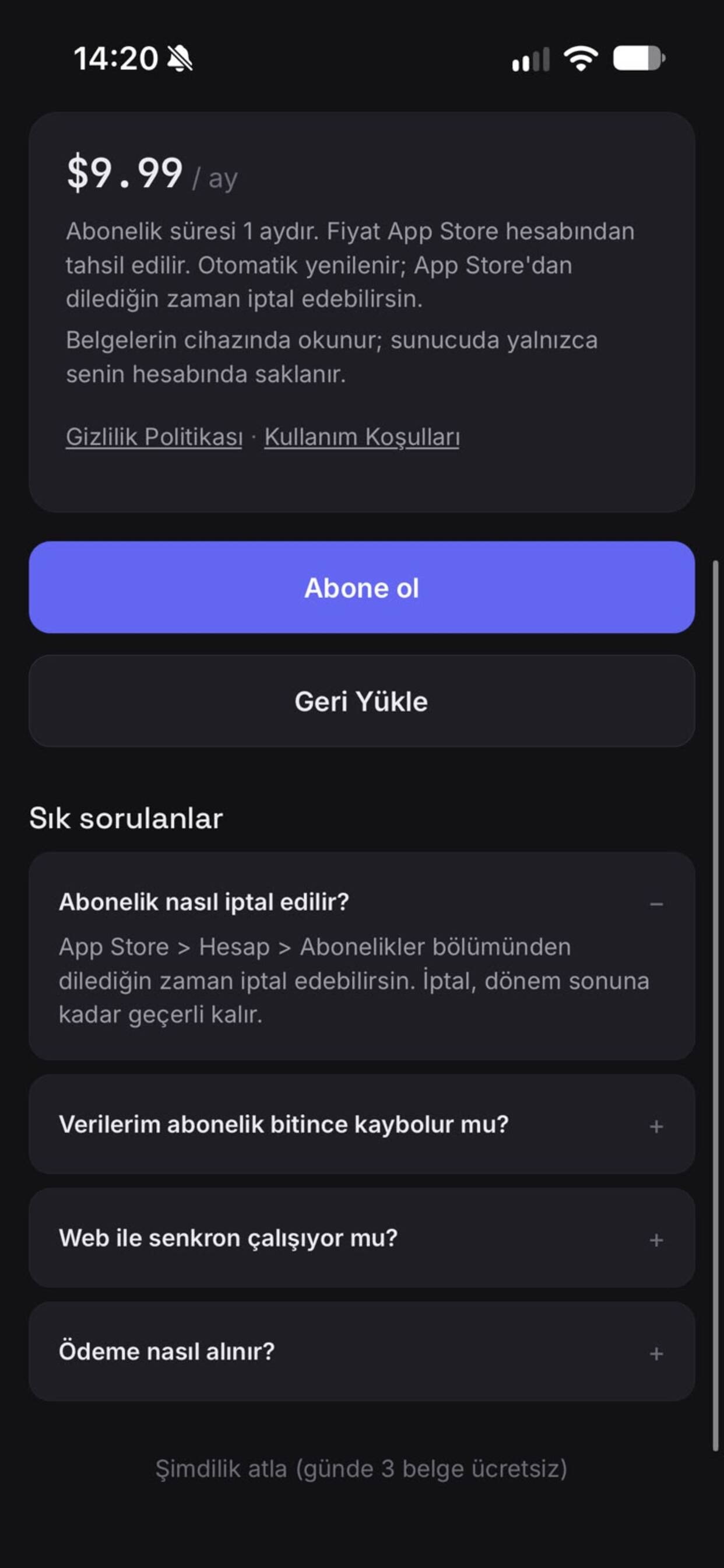 Screenshot 2 of Evrak Asistanı