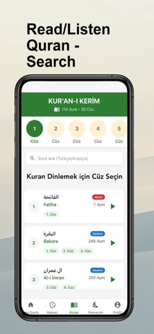 Ramadan 2026 Audio Quran Salah iPhone screenshot