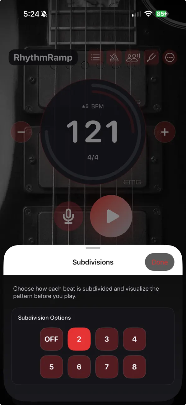 #4. RhythmRamp Metronome (iOS) 由: Tracey Larvenz