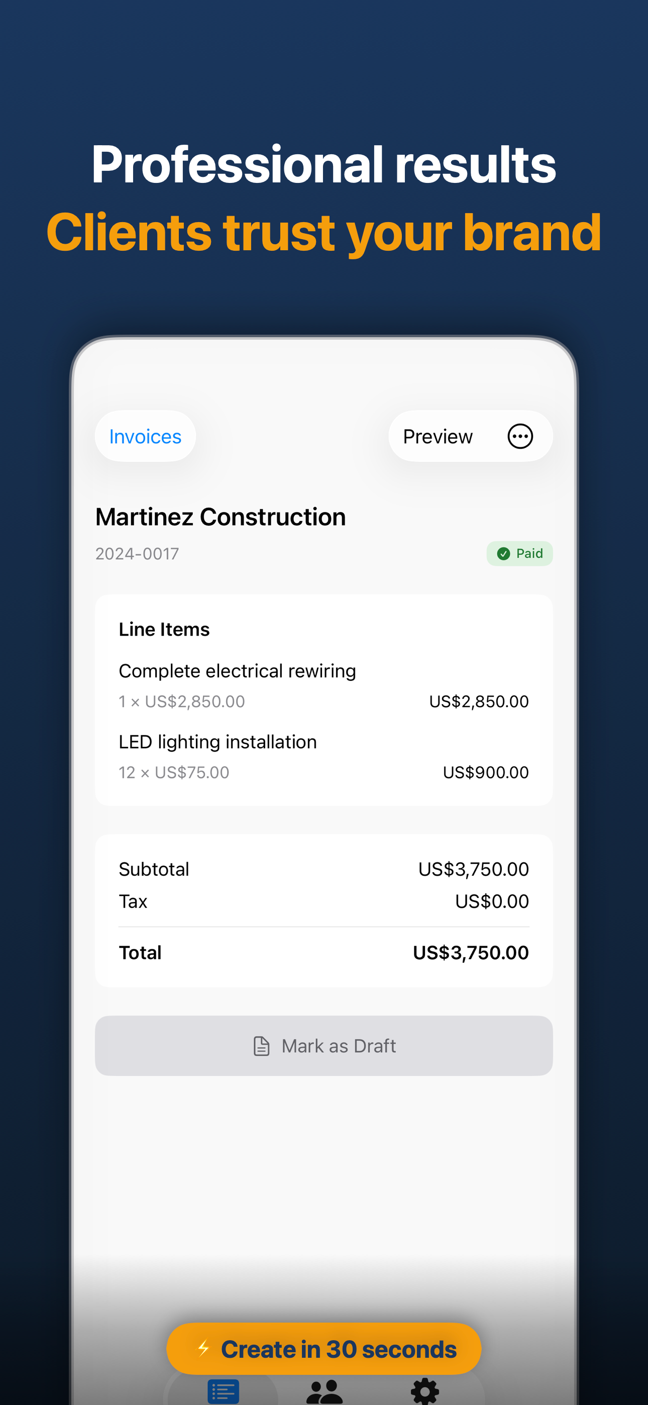 InvoiceZap: Invoice Maker
