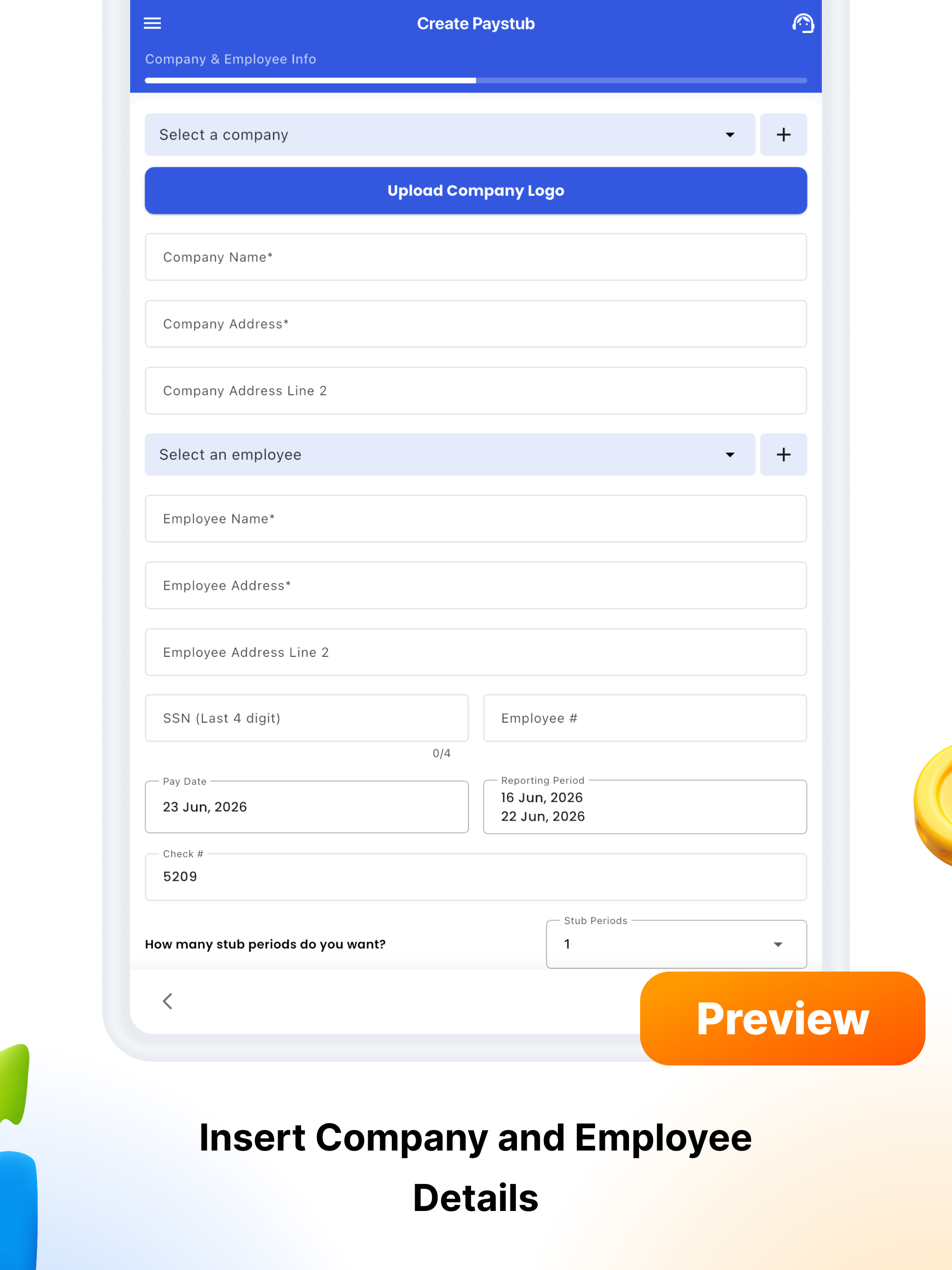 FreePaystub Maker screenshot 8