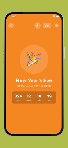 Countdown Widget & App Screenshot 3 of 4