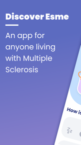 Esme my Multiple Sclerosis app screenshot