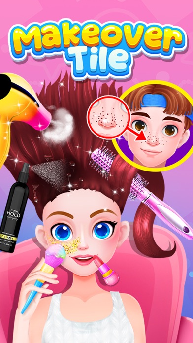 Makeover Tile - Beauty Games Screenshot