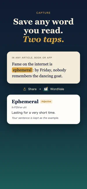 WordVale — Vocabulary Builder screenshot 1
