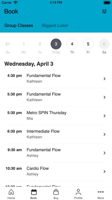 Metro Fitness Club Downtown Screenshot