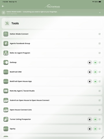 Dalton Wade iPad screenshot