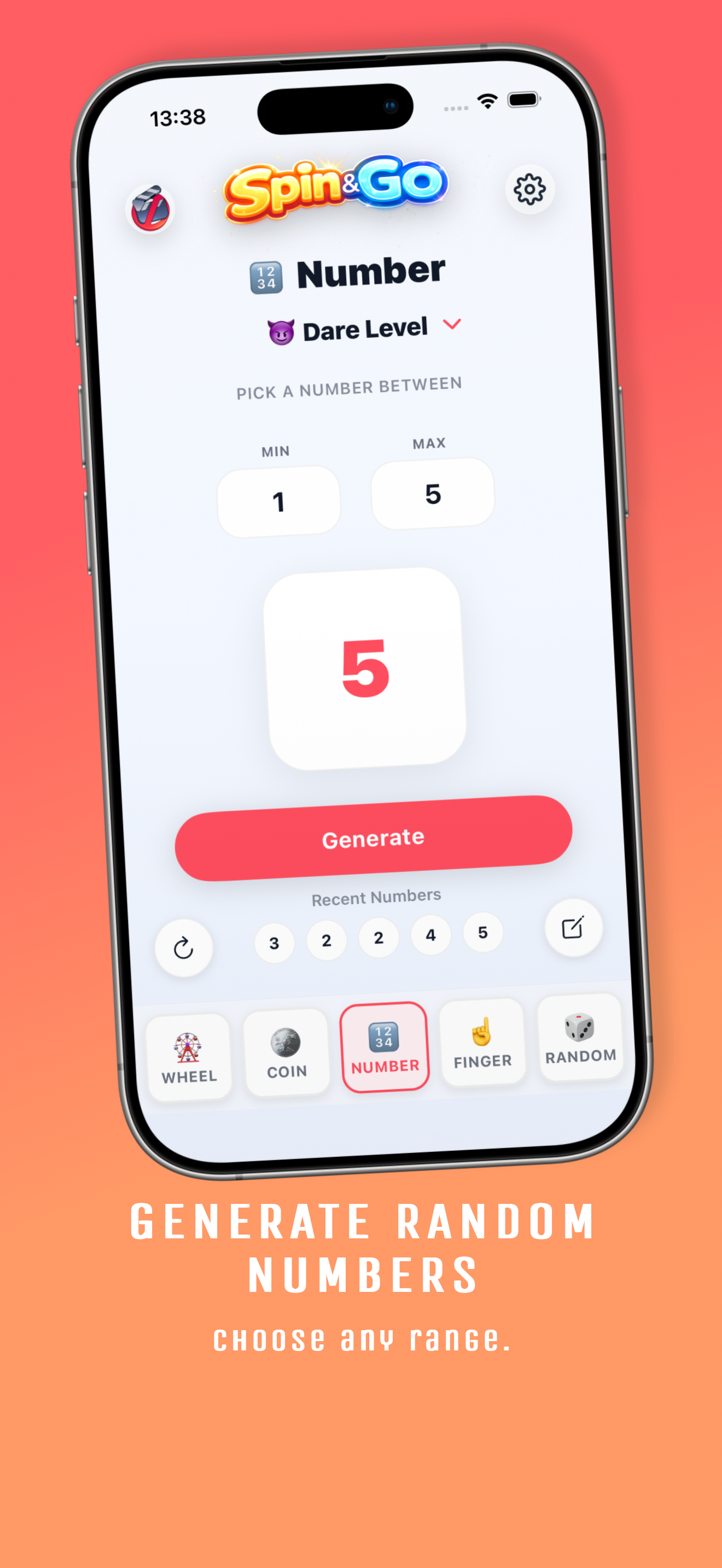Spin&Go: Decision Maker App