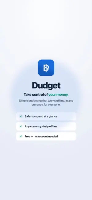 Dudget: Daily Budget Tracker screenshot 1
