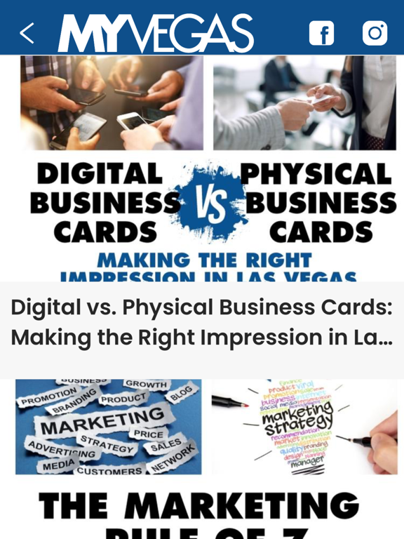 MyVegas iPad screenshot 5 - Lifestyle app