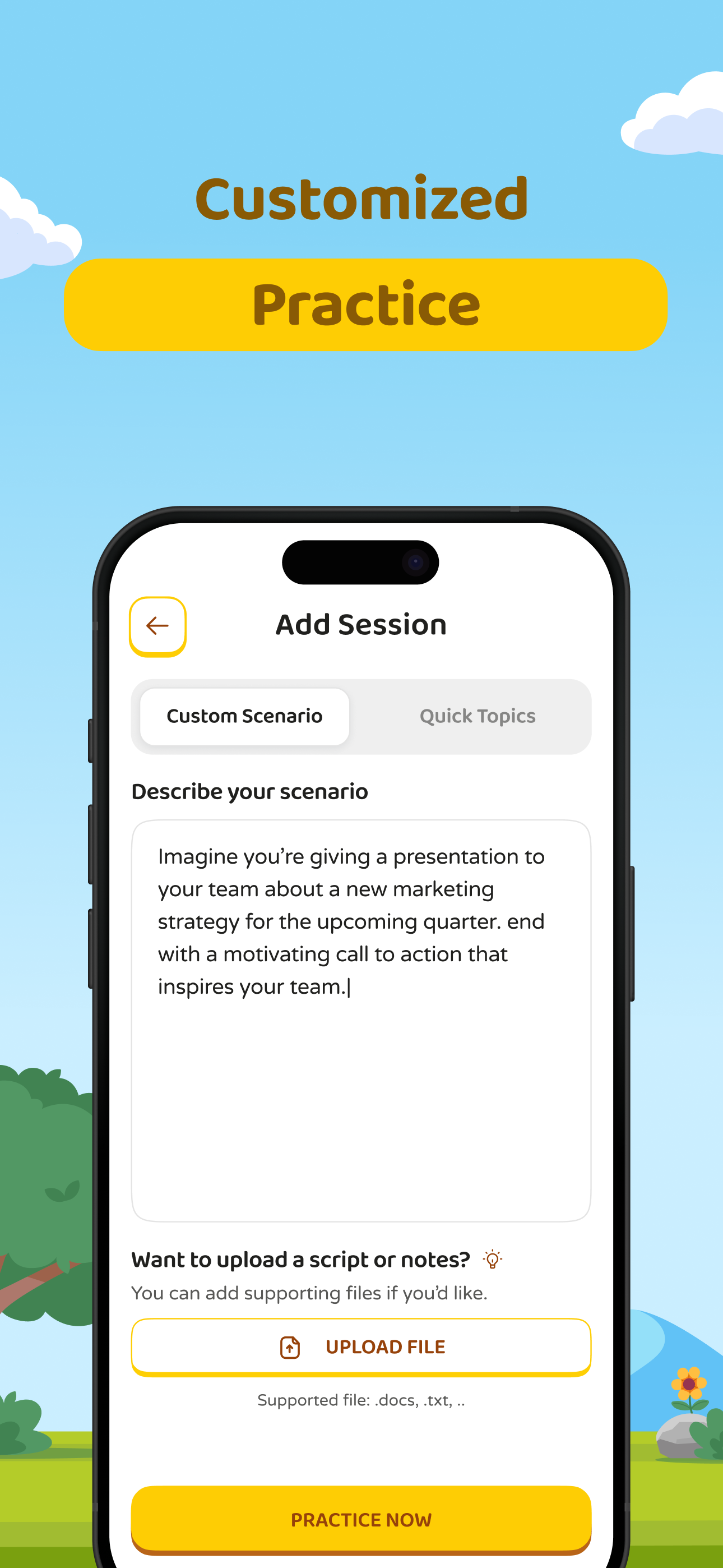 Oompf: Speaking Skills Coach