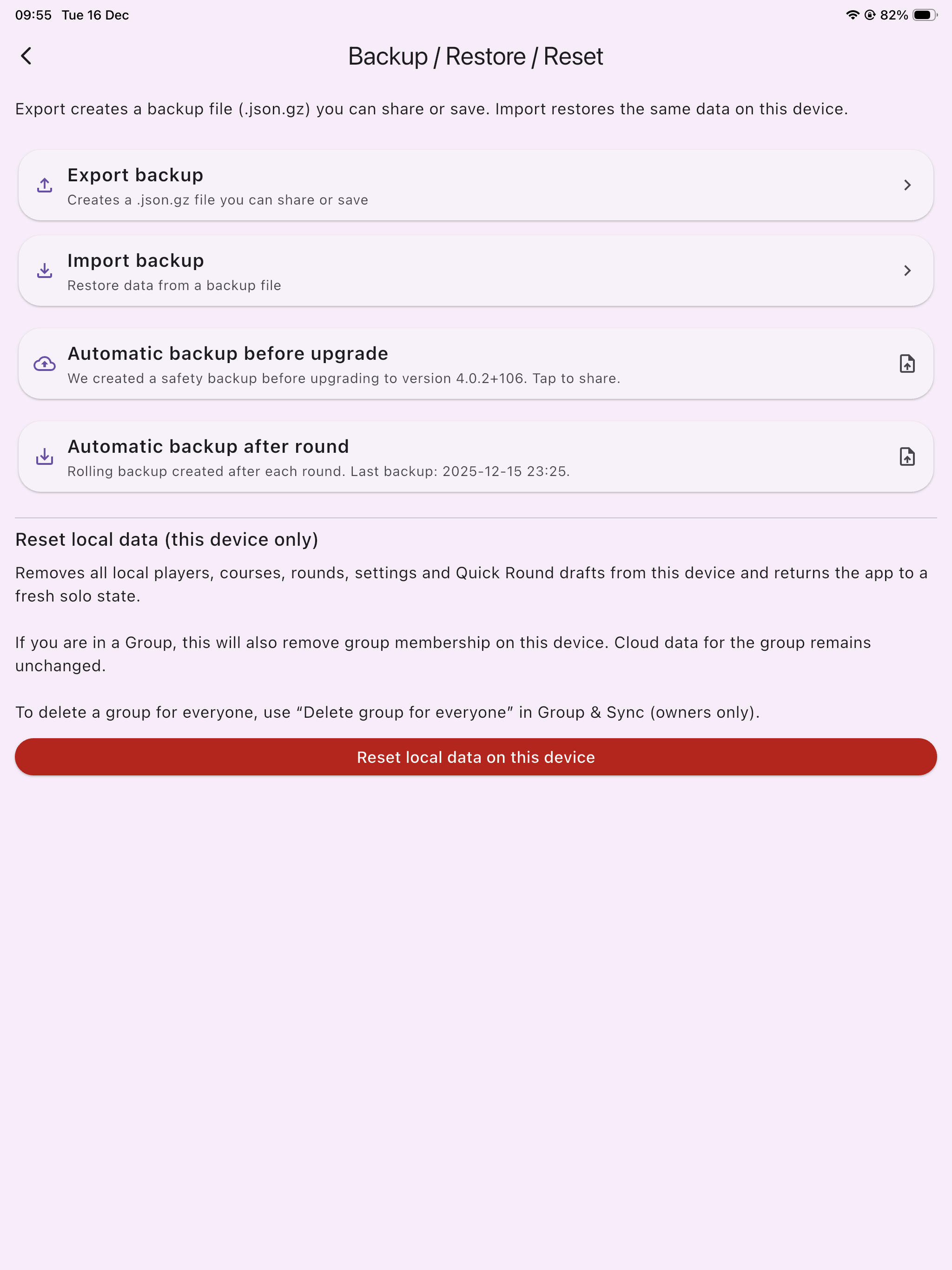 Haylau Handicap Tracker screenshot 19