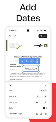 PDF Filler: Edit & Sign iPhone screenshot