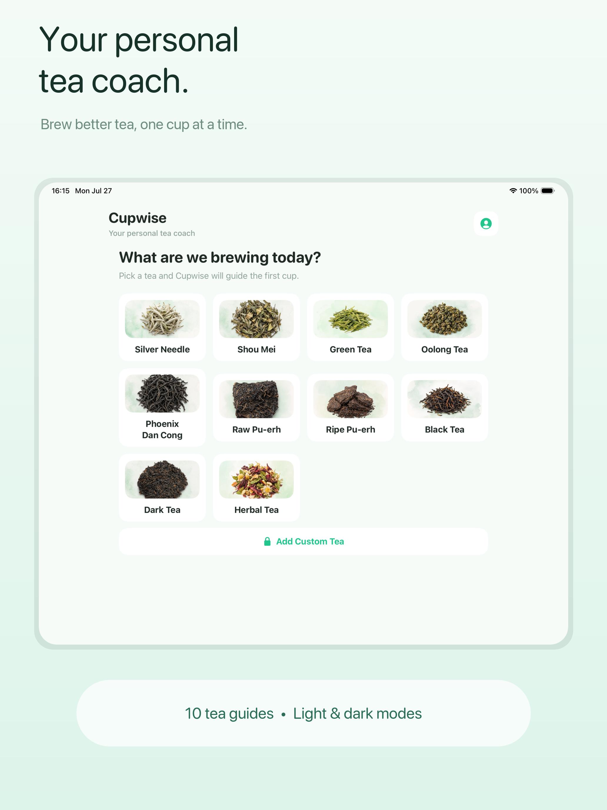 Cupwise: Personal Tea Coach screenshot 6