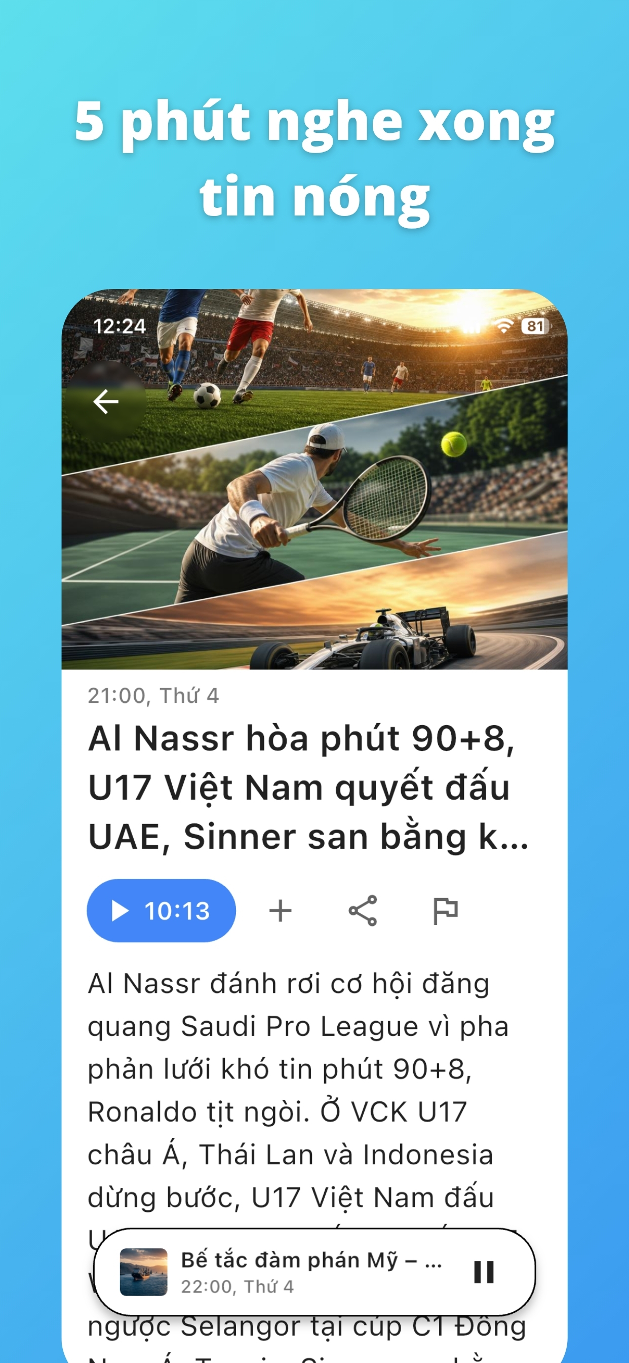 Tin Nói.AI: Nghe Tin Tức screenshot 3