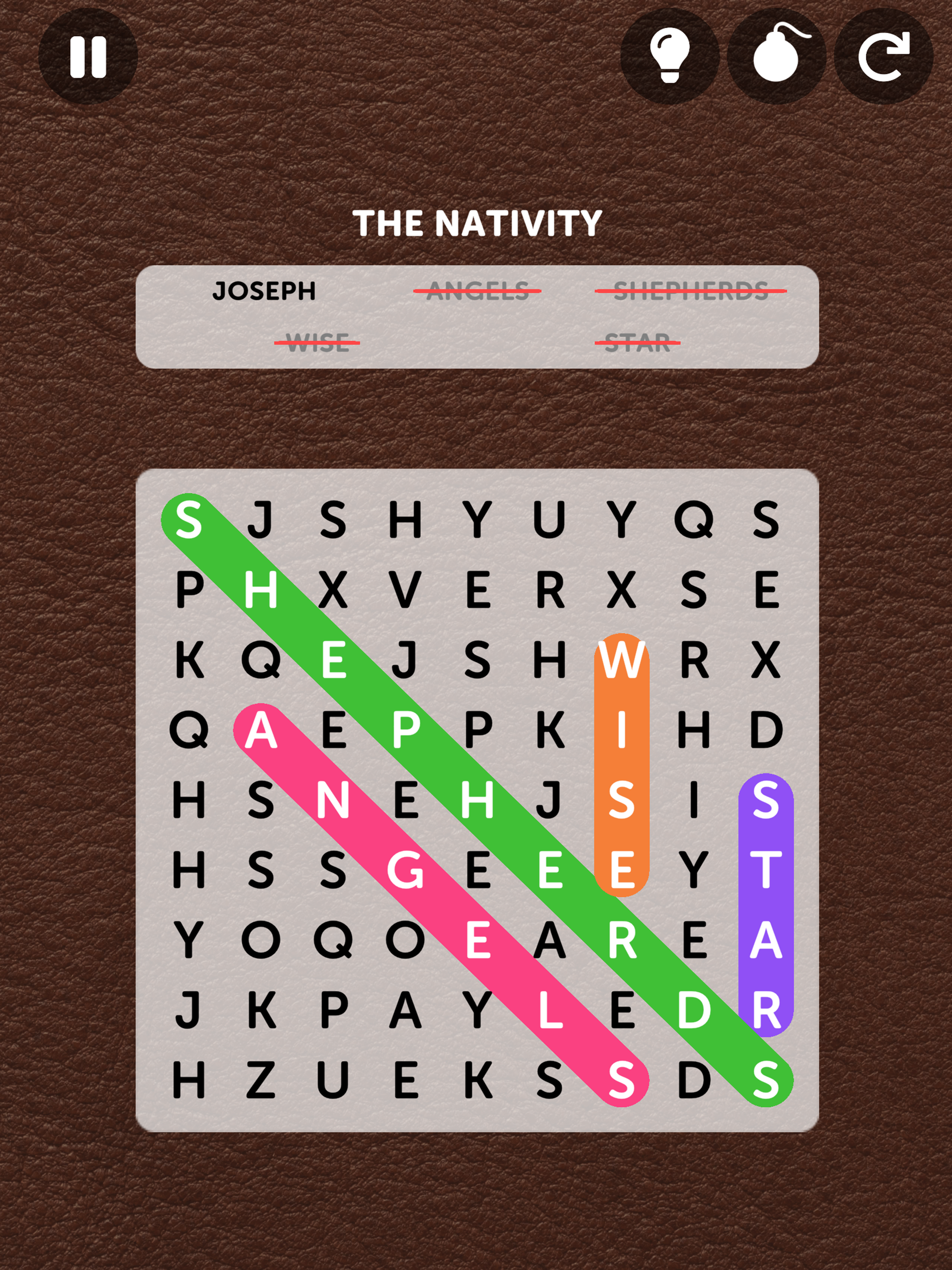 Bible Word Search Puzzle Game