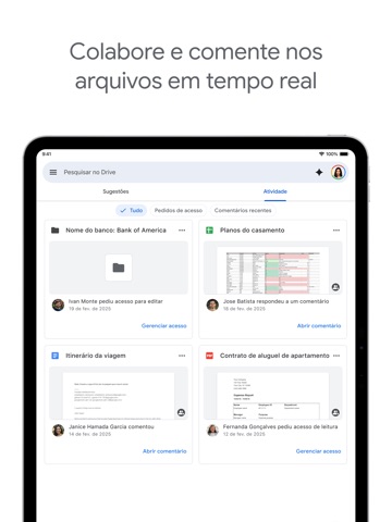 Google Drive - armazenamento App Store preview screenshot 9