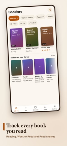 Booklore: Book Tracker Screenshot 1 of 5