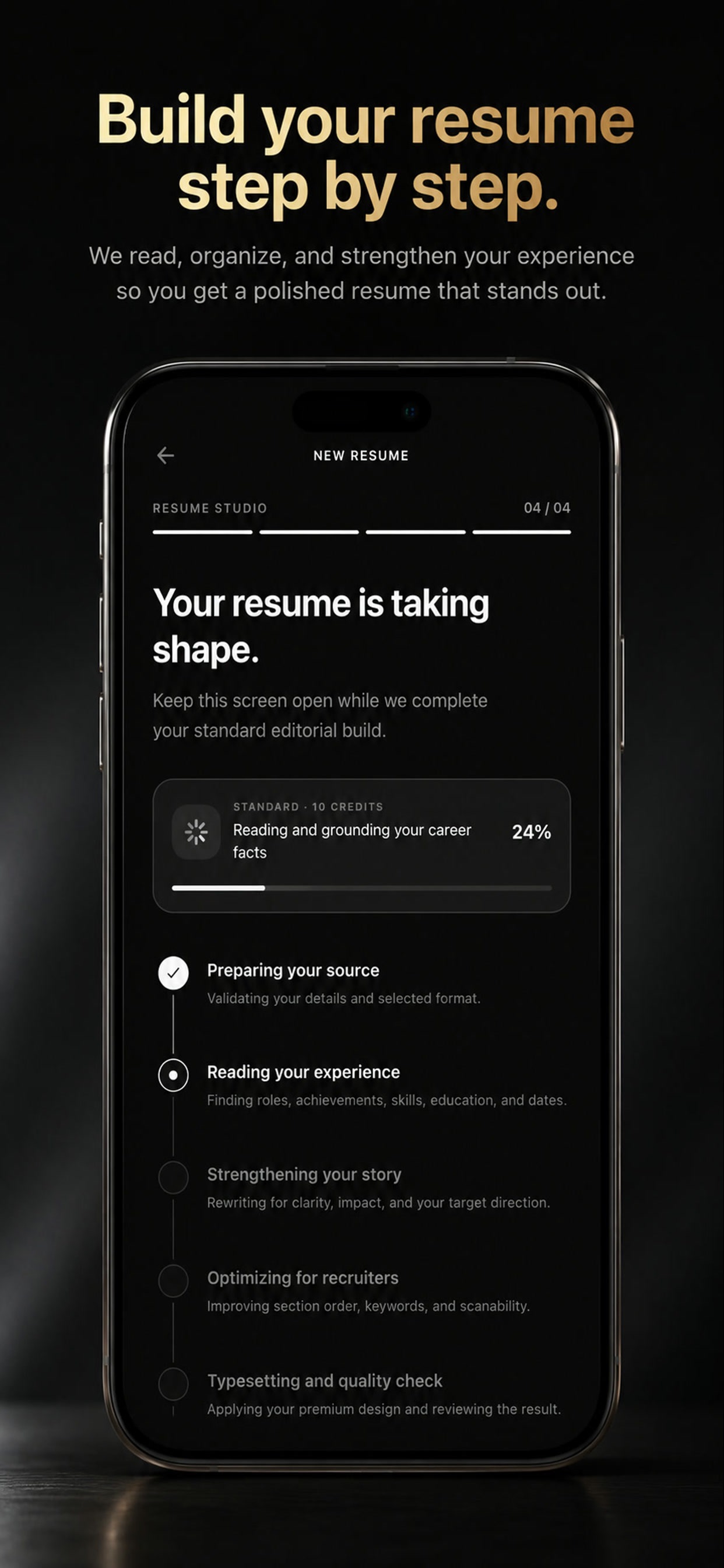 Screenshot 5 of Zeviro: AI Resume Builder