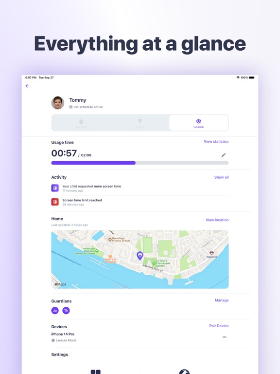 Parental Controls by Ohana iPad screenshot 5 - Lifestyle app