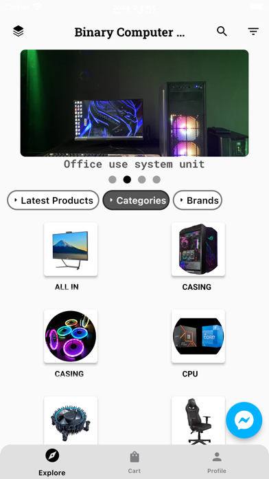 BinaryComputerStore Screenshot