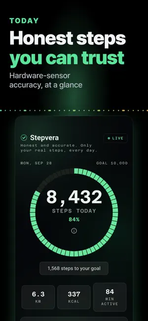 Stepvera: Walking Step Counter screenshot 1