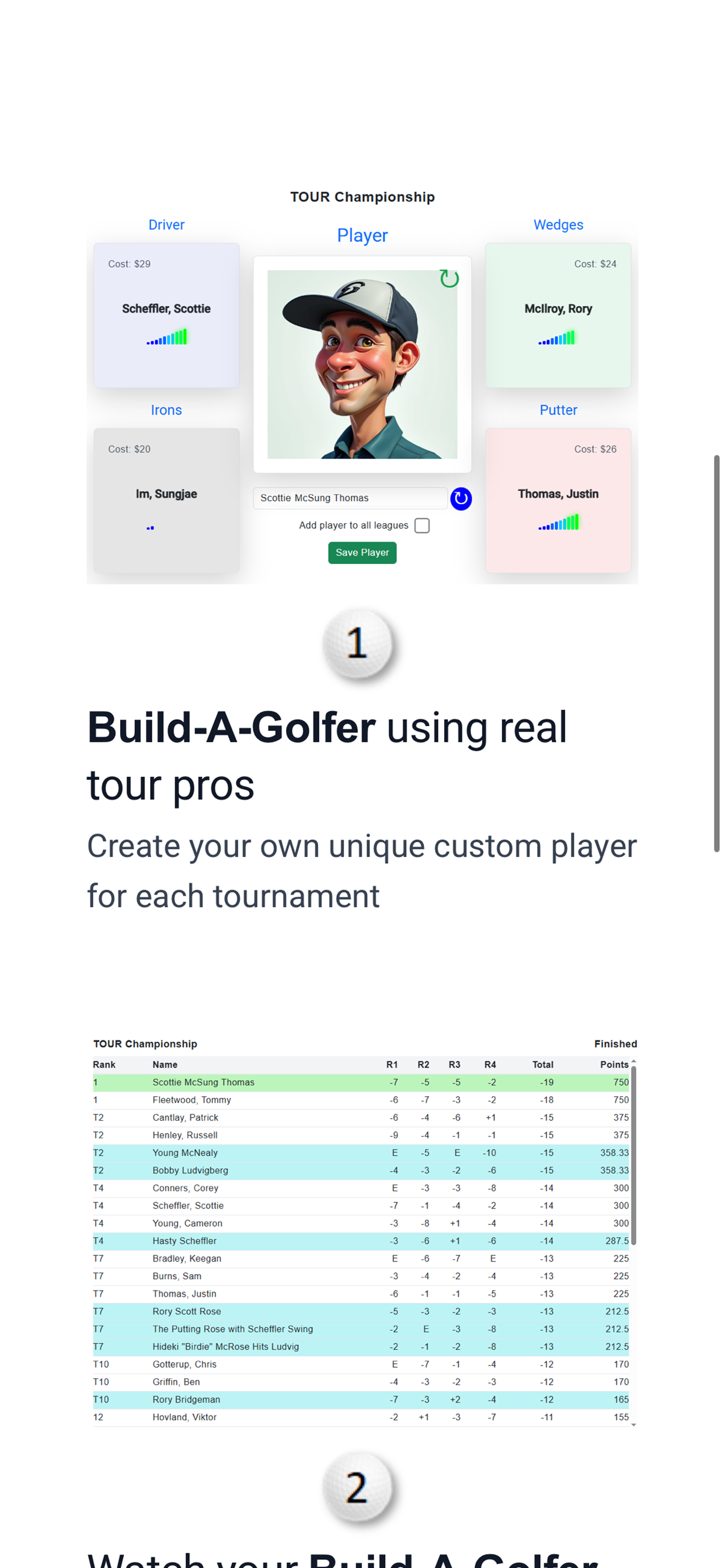 Build-A-Golfer