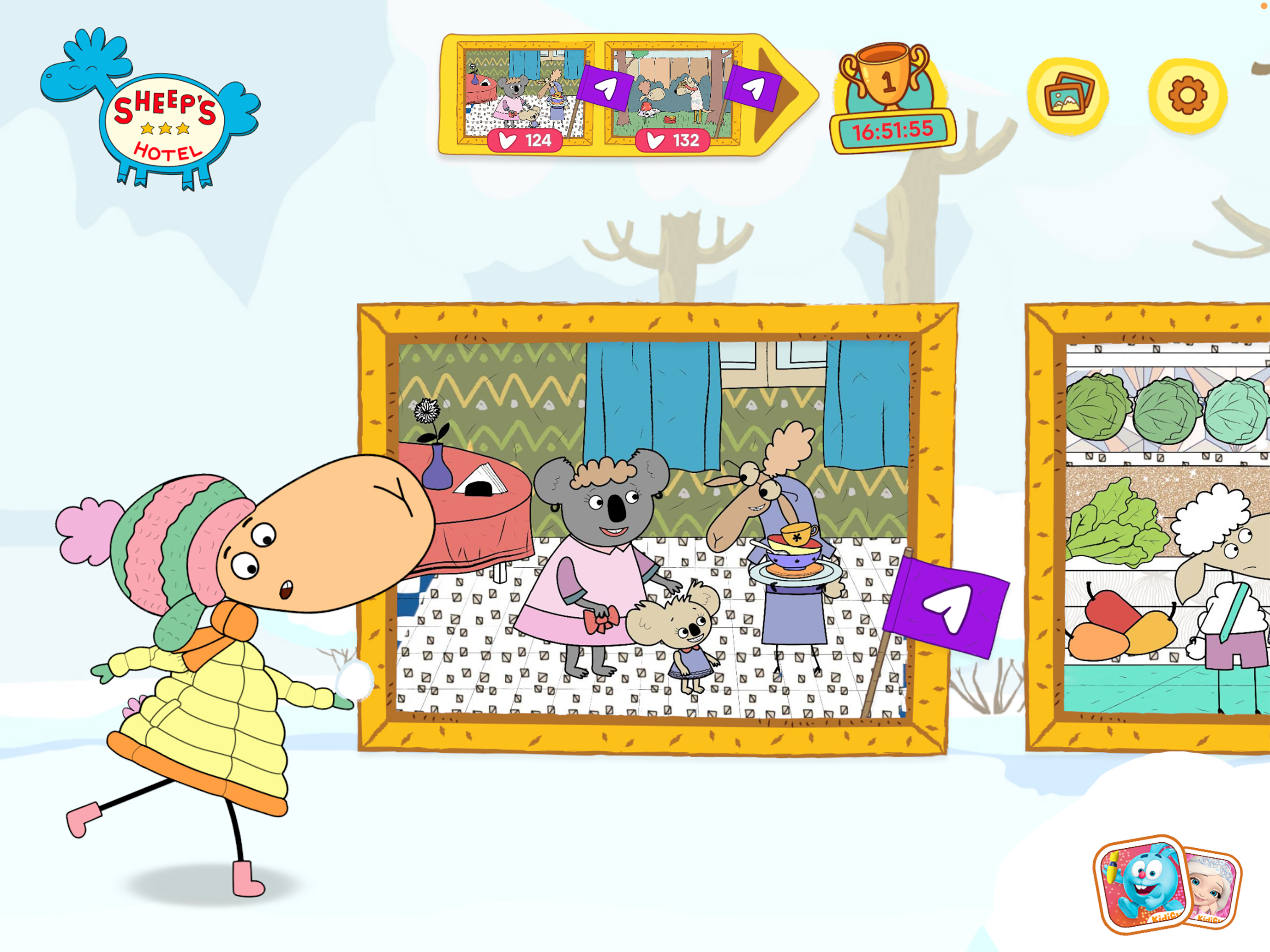 Sheep's Hotel: Colouring Book