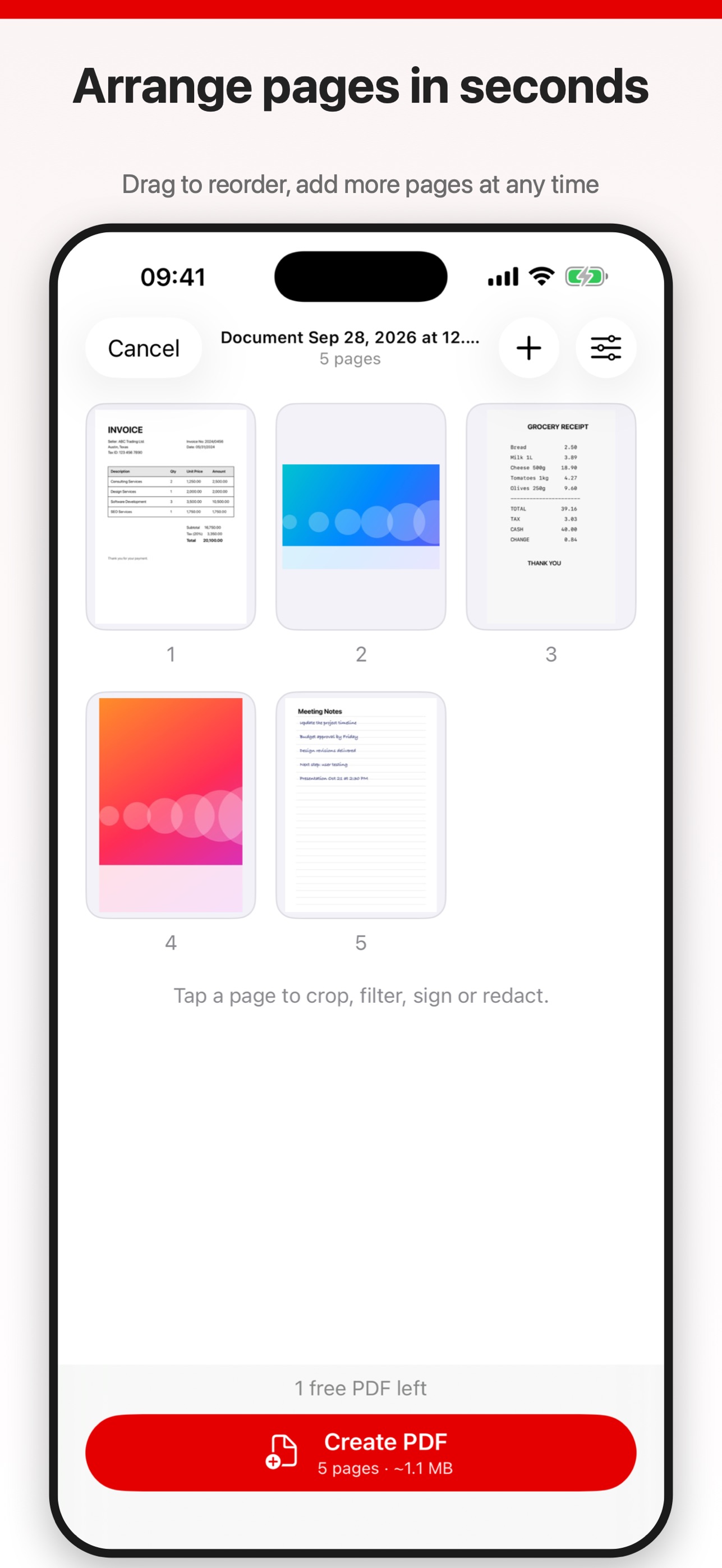 Screenshot 2 of PixDoc: Photo to PDF Converter