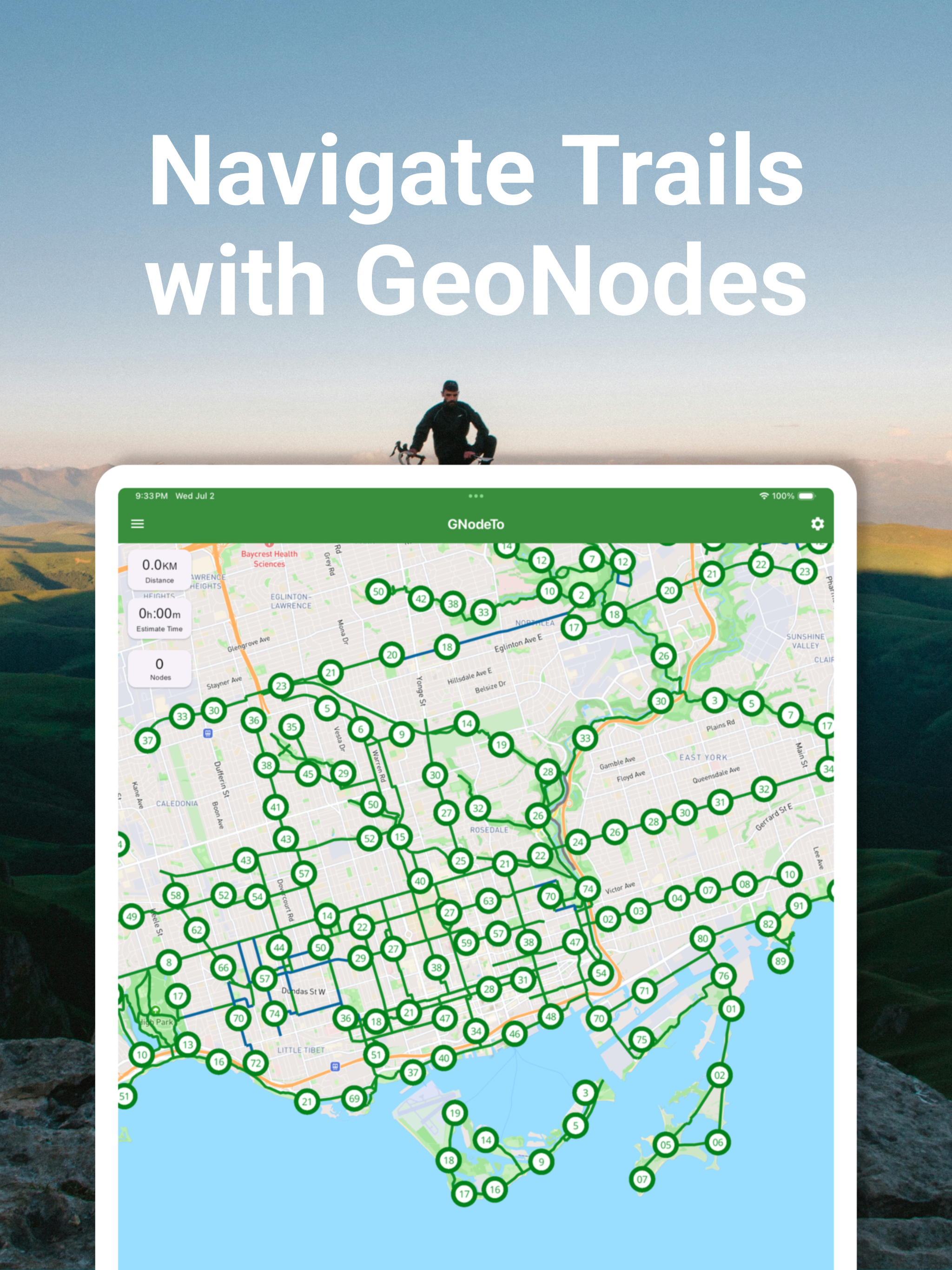 GNodeTo: Toronto Trails Map
