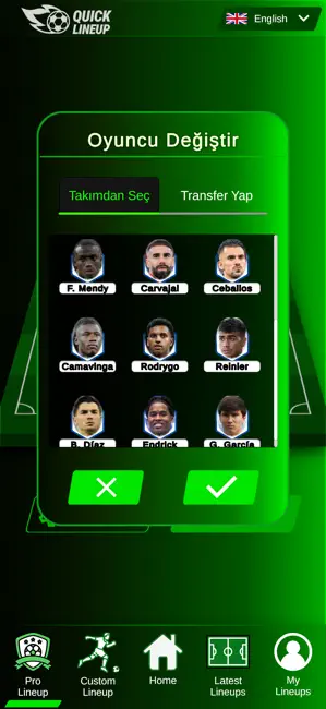 Quick Lineup: Team Builder iPhone screenshot 3