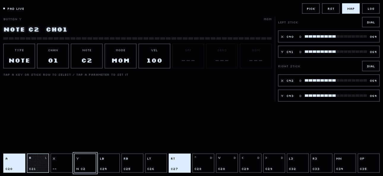 Screenshot 1 of Gamepad MIDI AUv3