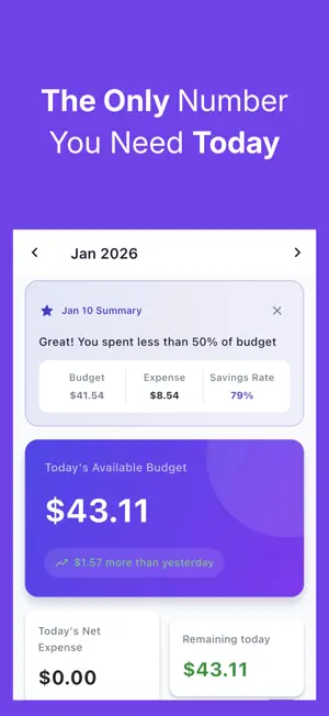 Daily Budget - Simple Planner screenshot 1