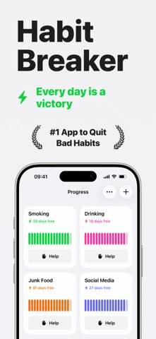 Habit Breaker - ReLess iPhone screenshot