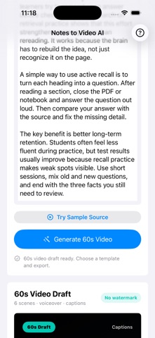 Notes to Video AI Screenshot 5 of 7