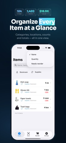 Stockroom Inventory: ReStocker Screenshot 2 of 6