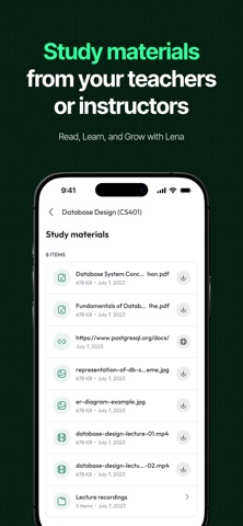 Lena Student iPhone screenshot