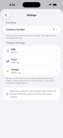 Daily Milk Counter screenshot