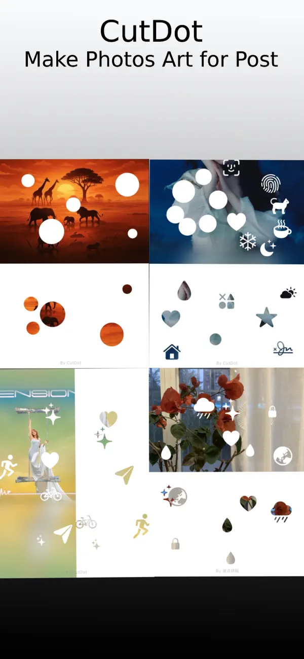 Screenshot #1 pour CutDot Collage-Photo Edit,波点拼贴