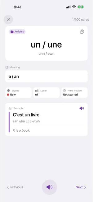 Learn French: Study Vocabulary screenshot 2