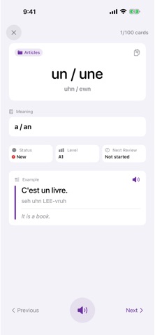 Learn French: Study Vocabulary iPhone screenshot