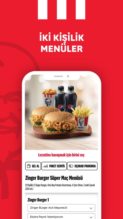 KFC Türkiye – Yemek Siparişi