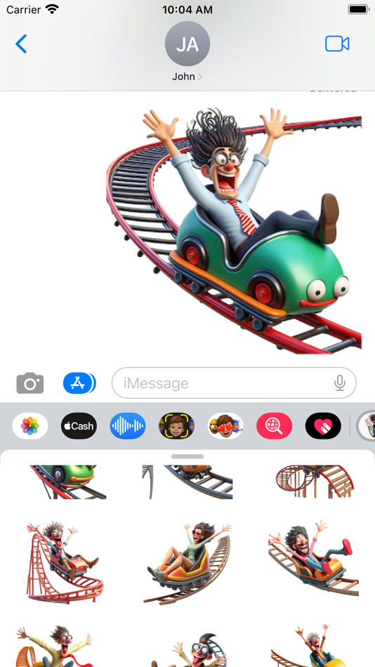 #5. Rollercoaster Stickers (iOS) 由: Paul Scott