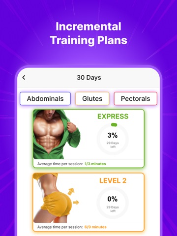 Home Workout: 30 Day Challenge iPad screenshot