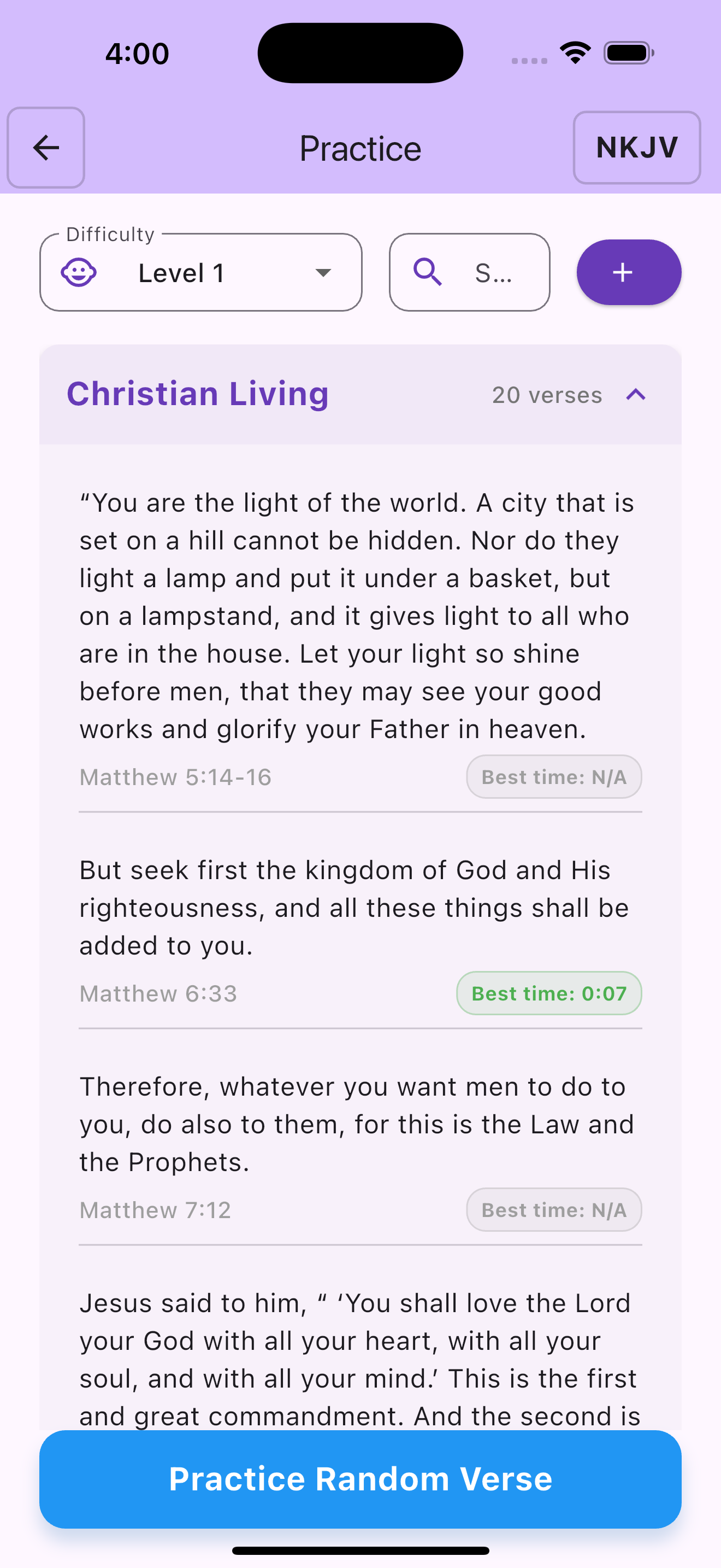 Bible Versus