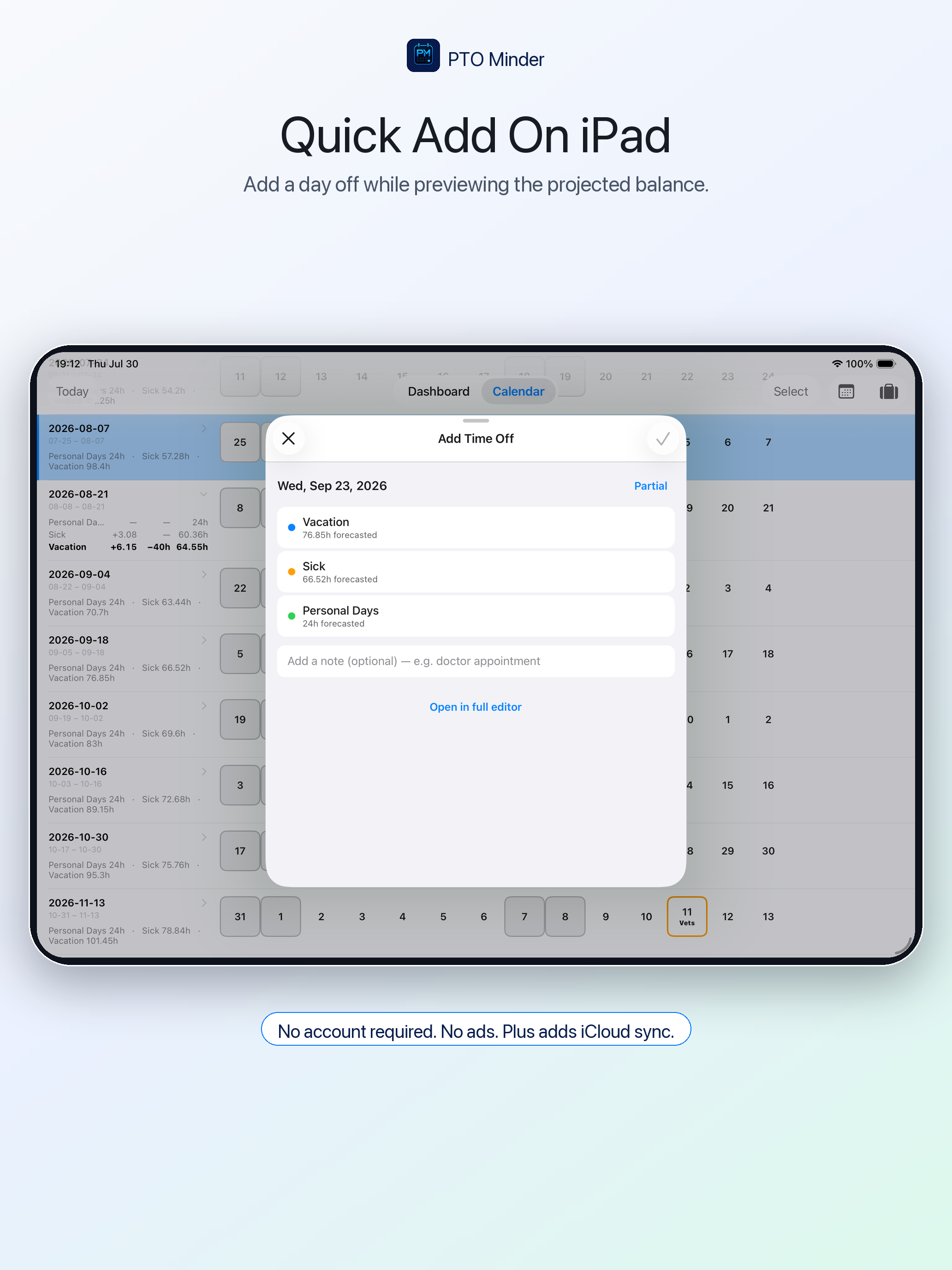 PTO Minder screenshot 11
