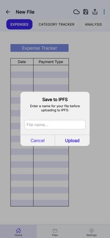 Monthly Expense Tracker iPhone screenshot