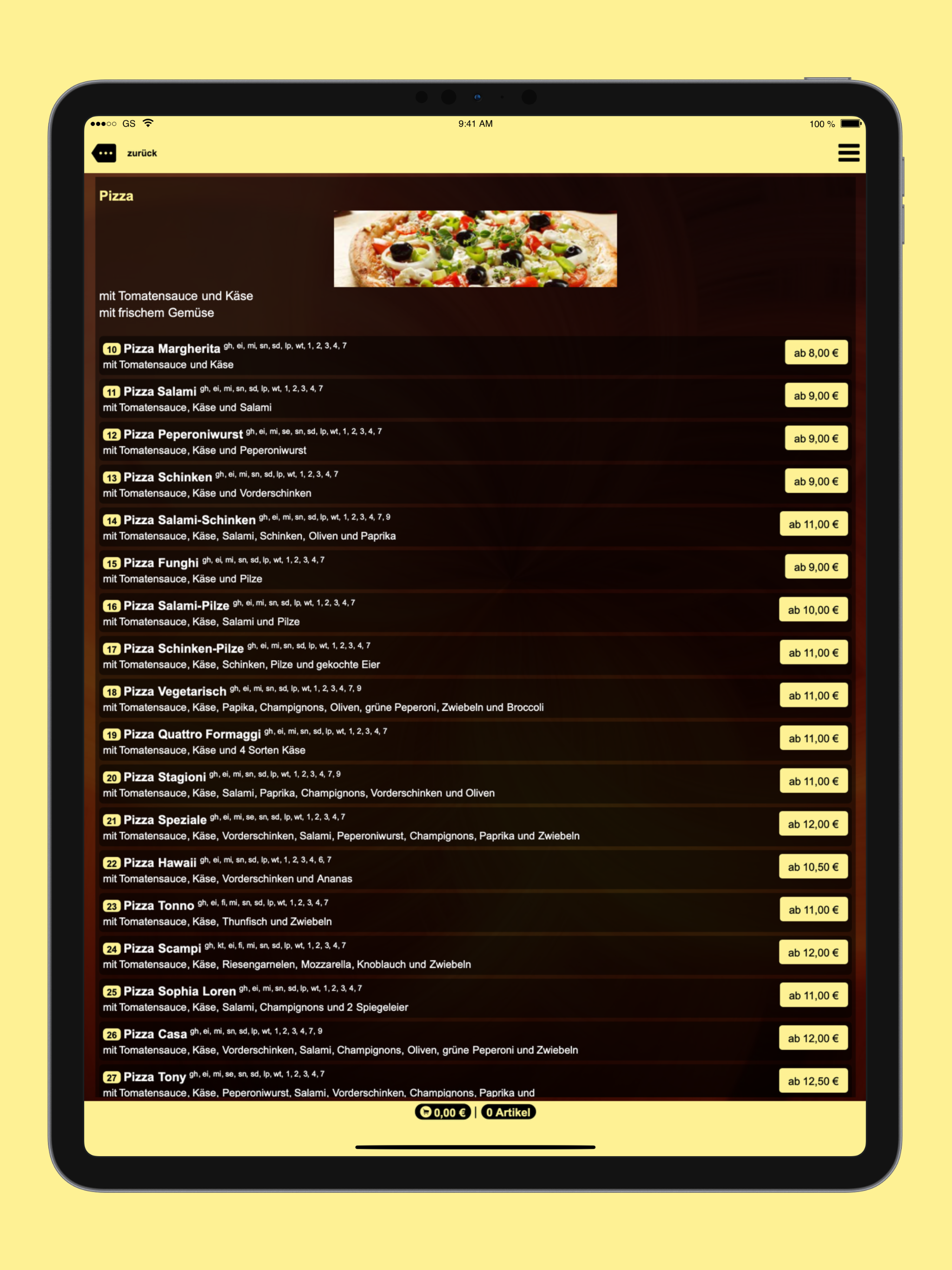 Pizzeria Prima Heimservice screenshot 7