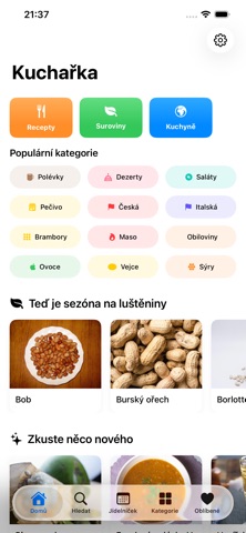 Kuchařka: Recepty a Suroviny screenshot
